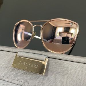 Quay rose gold sunglasses